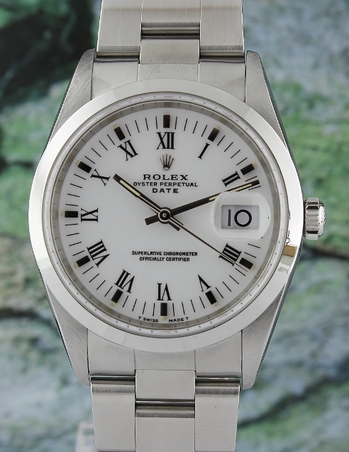 (image for) A ROLEX MEN SIZE STAINLESS STEEL OYSTER PERPETUAL DATE / 15200